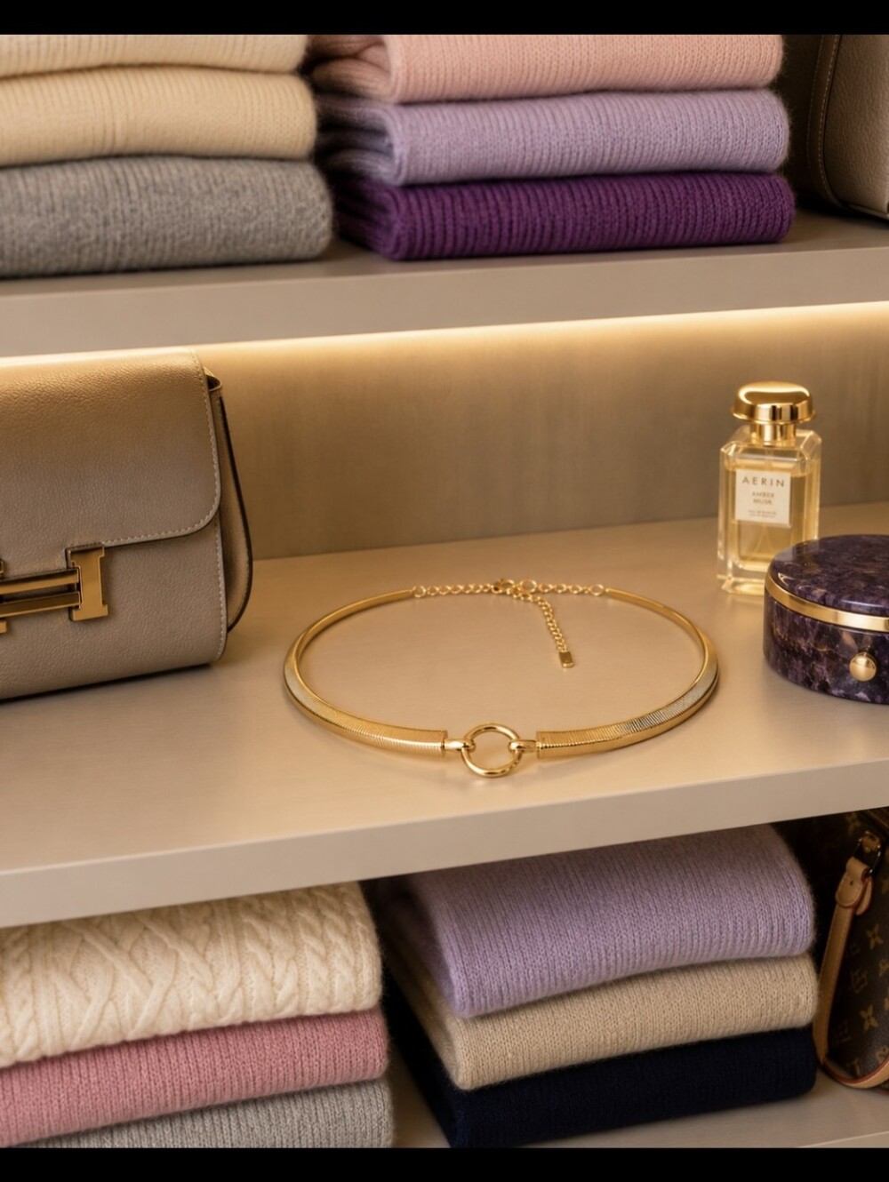 Gold  tone chocjer necklace